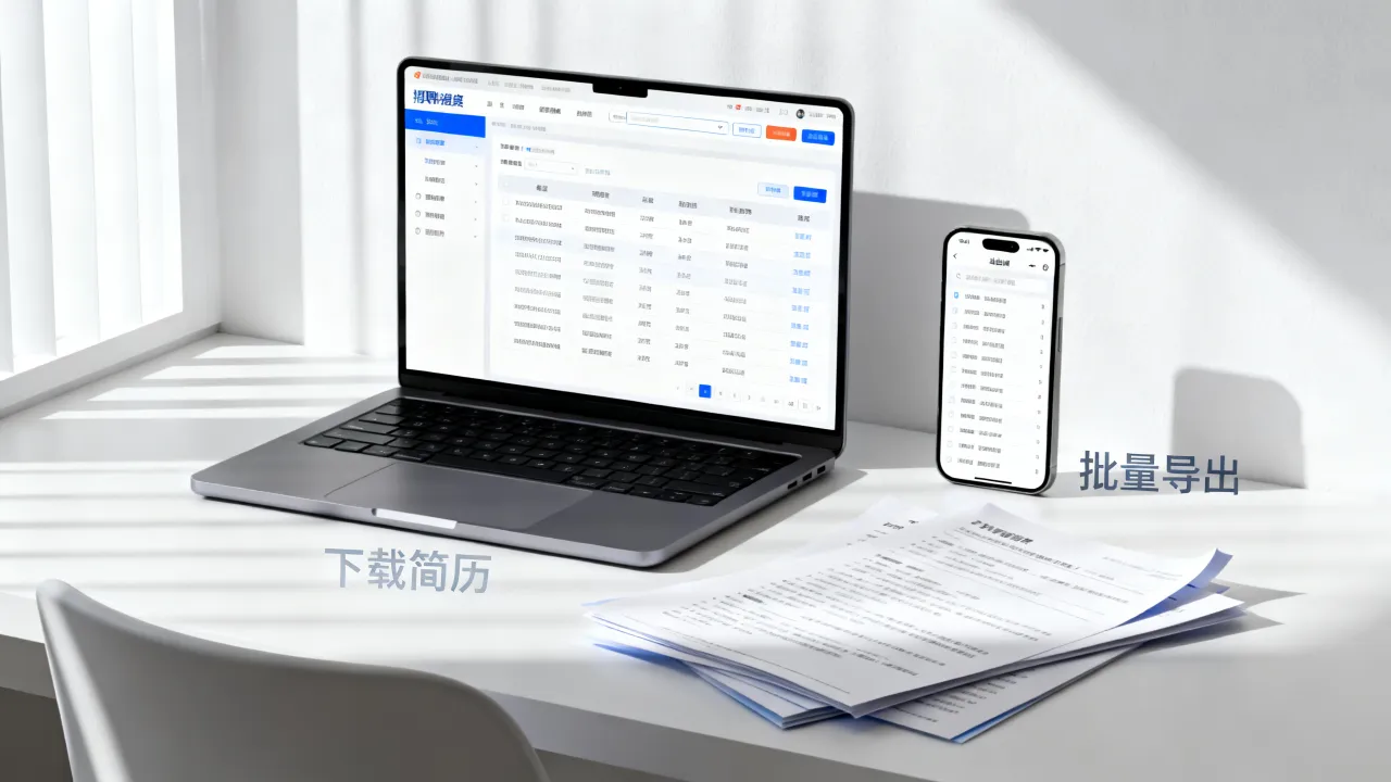 怎么下载简历招聘信息，如何批量导出招聘网站上的求职简历？-图2