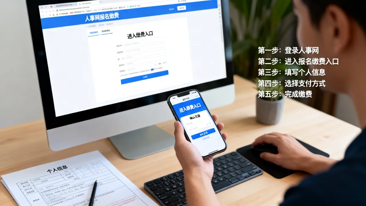 人事网报名缴费怎么操作？缴费入口流程详解