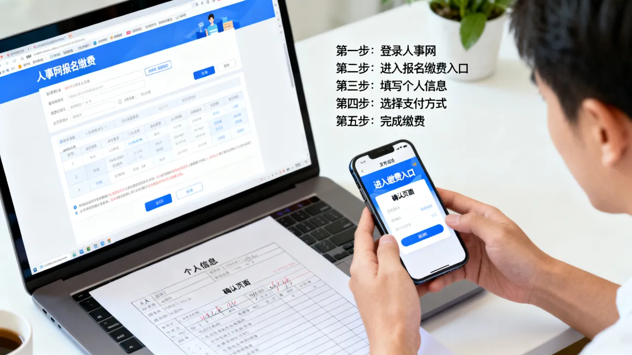 人事网报名缴费怎么操作?缴费入口流程详解-图2 人事网报名缴费怎么操作?缴费入口流程详解-图2