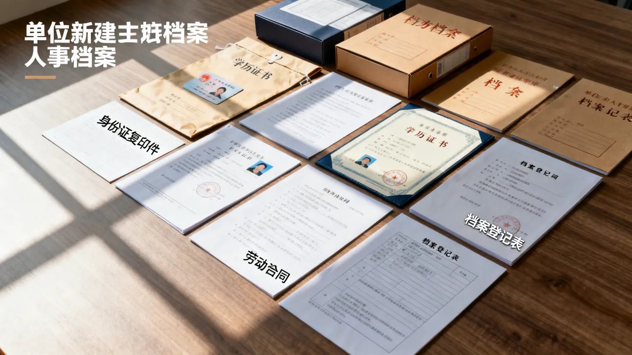 单位新建人事档案需要什么材料，人事档案怎么建