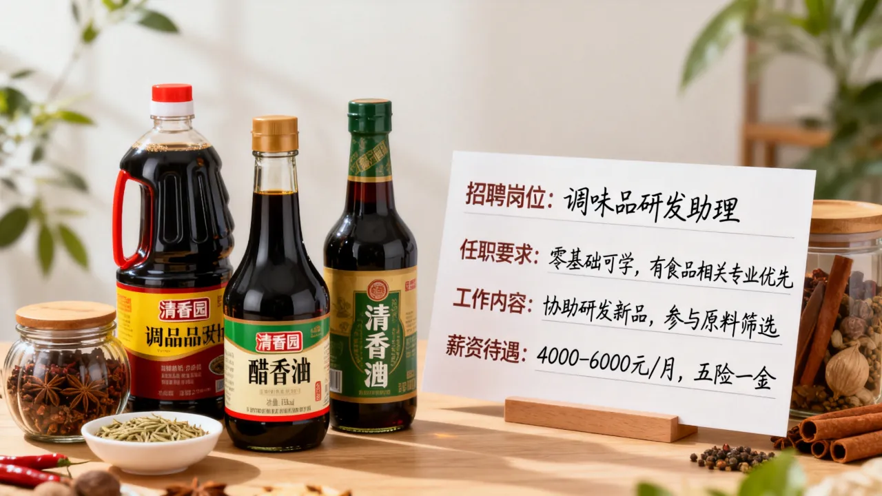 清香园调味品招聘条件有哪些?零基础入职要求,