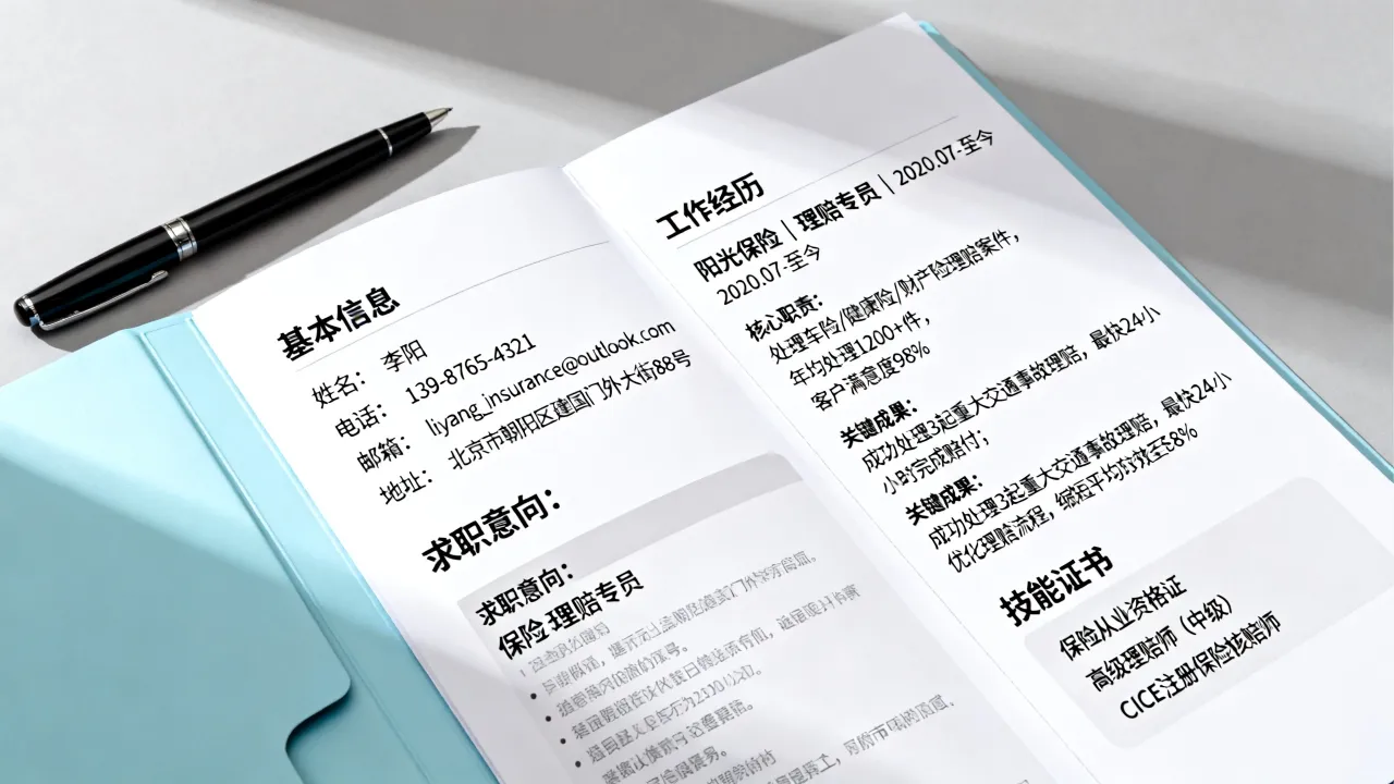 做过保险简历怎么写,突出保险理赔案例的简历写法技巧?-图2 做过保险简历怎么写,突出保险理赔案例的简历写法技巧?-图2