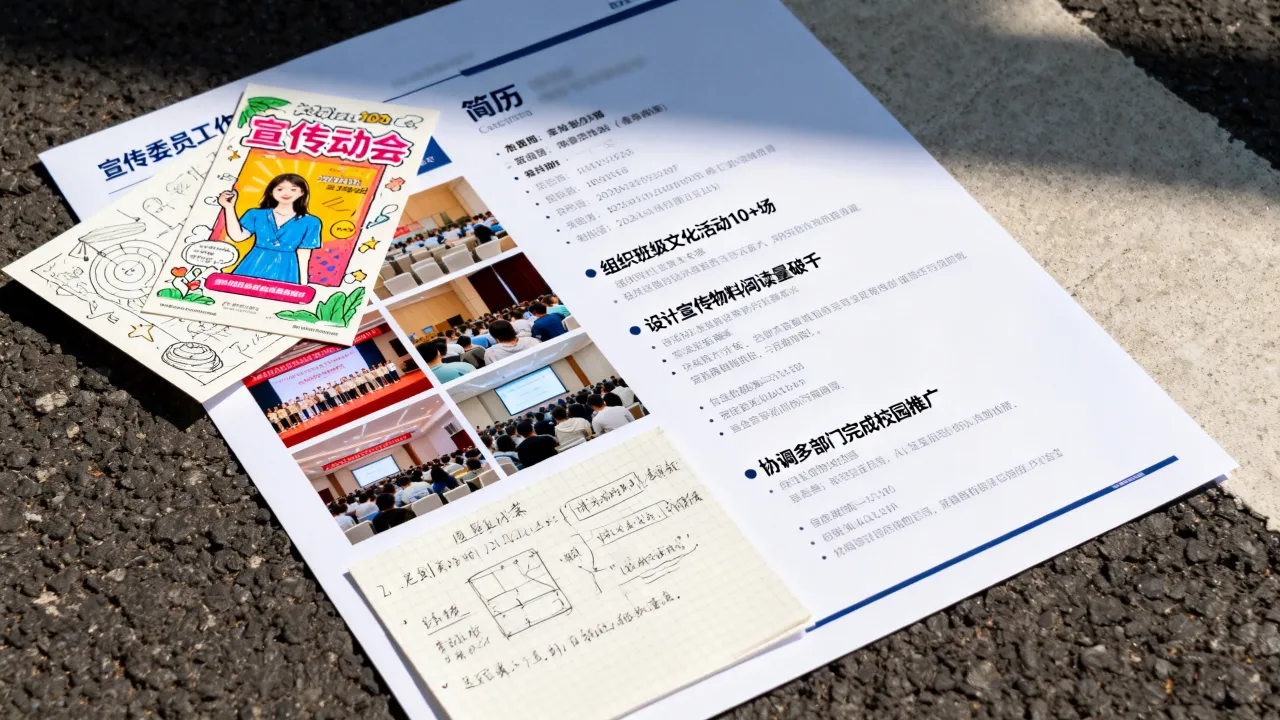 宣传委员怎么写进简历，宣传委员工作亮点如何描述才能打动HR？-图1