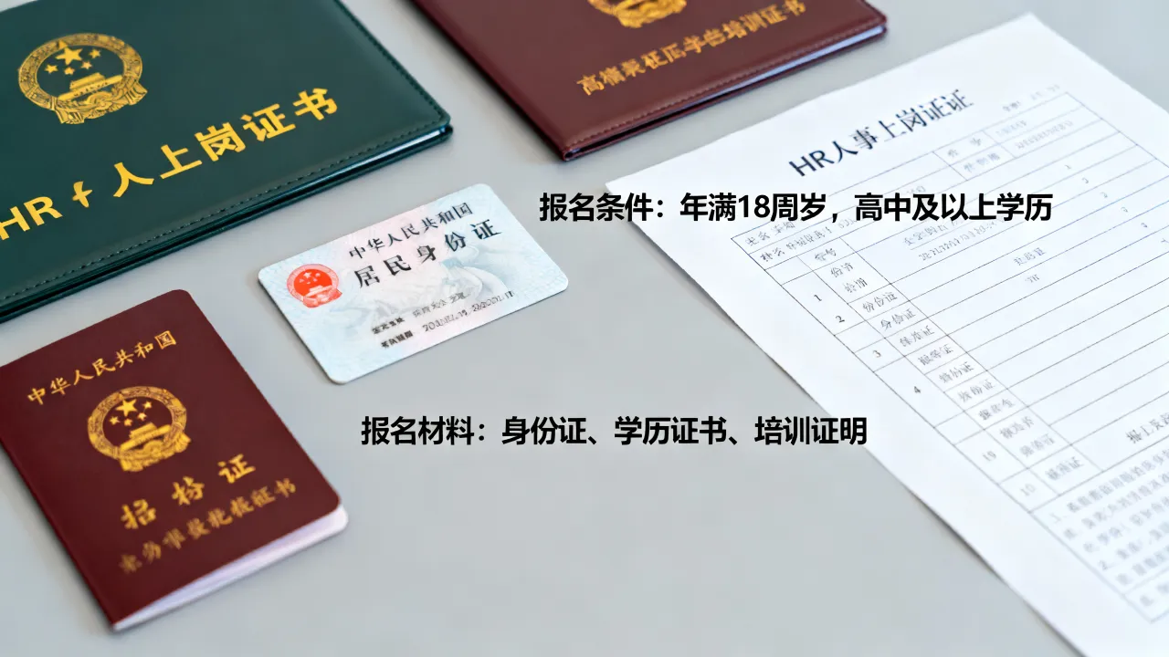 hr人事上岗证怎么考取，报名需要什么条件和材料？-图1
