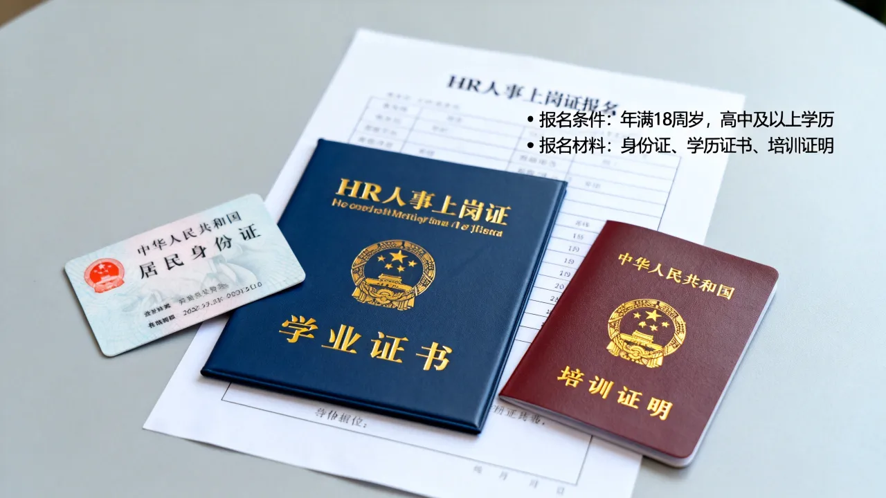 hr人事上岗证怎么考取，报名需要什么条件和材料？-图2
