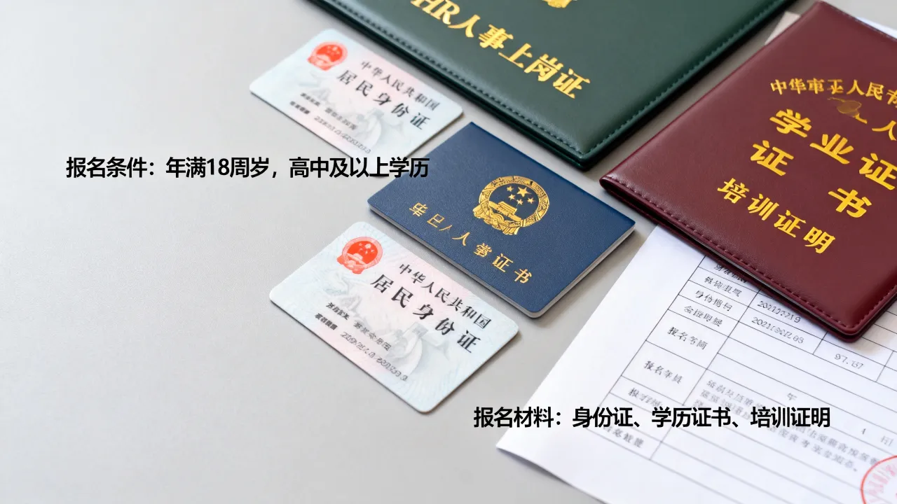 hr人事上岗证怎么考取，报名需要什么条件和材料？-图3