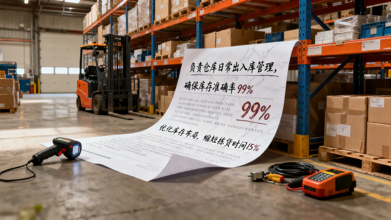 简历仓库管理怎么写，仓库管理员简历工作经历如何写？-图1
