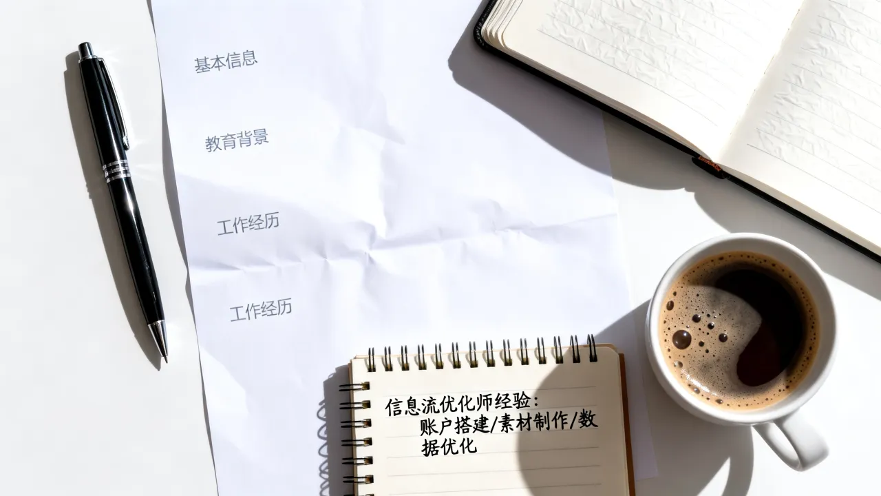广告运营怎么写简历?零基础转行信息流优化师简历经验怎么写?-图1 广告运营怎么写简历?零基础转行信息流优化师简历经验怎么写?-图1