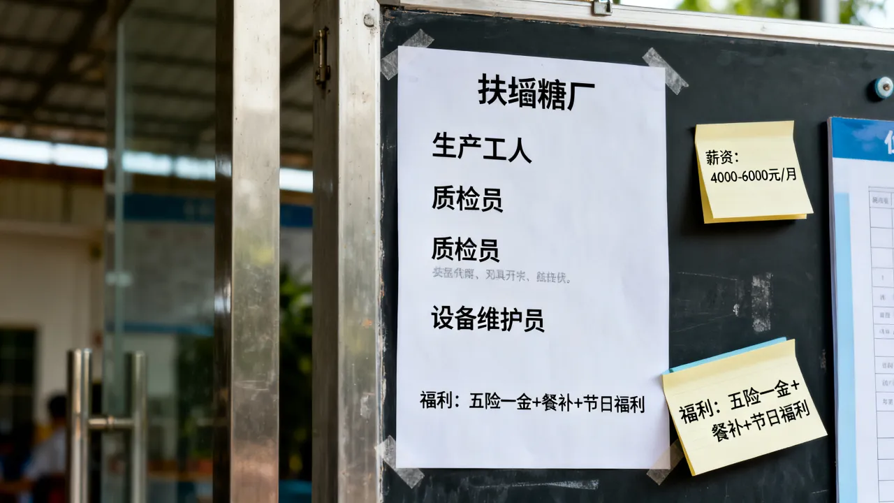 扶绥糖厂招聘有哪些岗位,待遇怎么样?-图2 扶绥糖厂招聘有哪些岗位,待遇怎么样?-图2