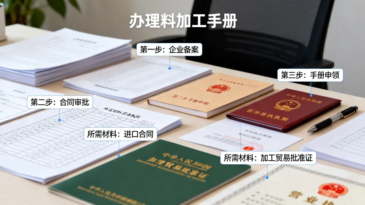 如何办理进料加工手册,进料加工手册办理流程及所需材料有哪些?