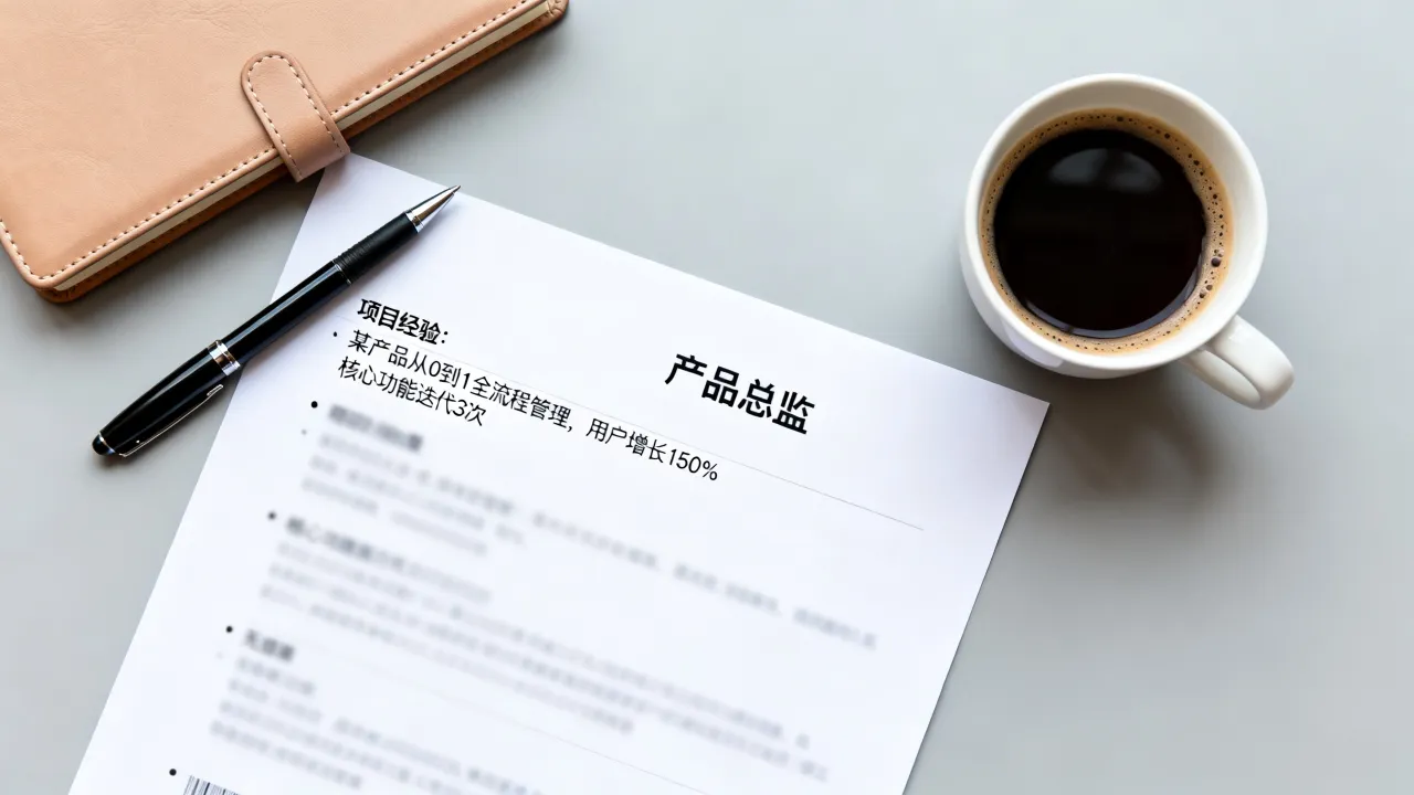 产品总监简历怎么写，项目经验如何突出亮点？-图1
