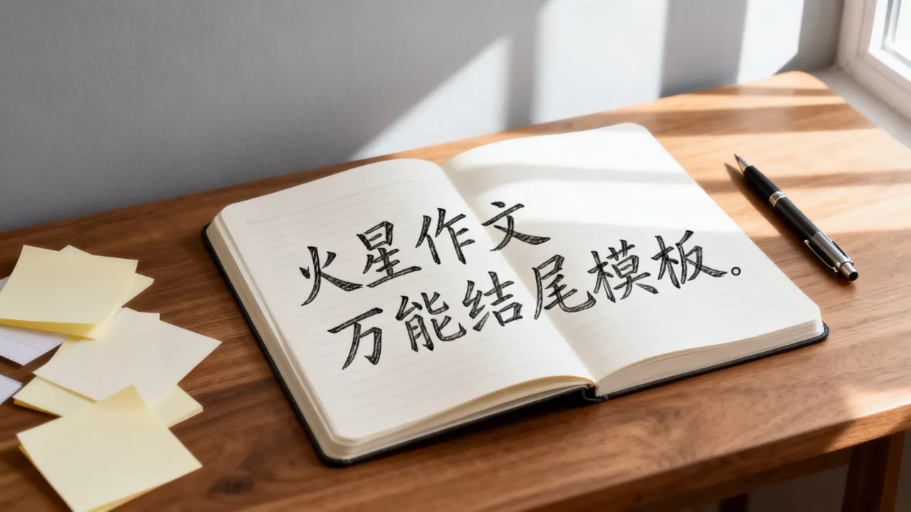 火星作文结尾怎么写,有没有万能结尾模板?