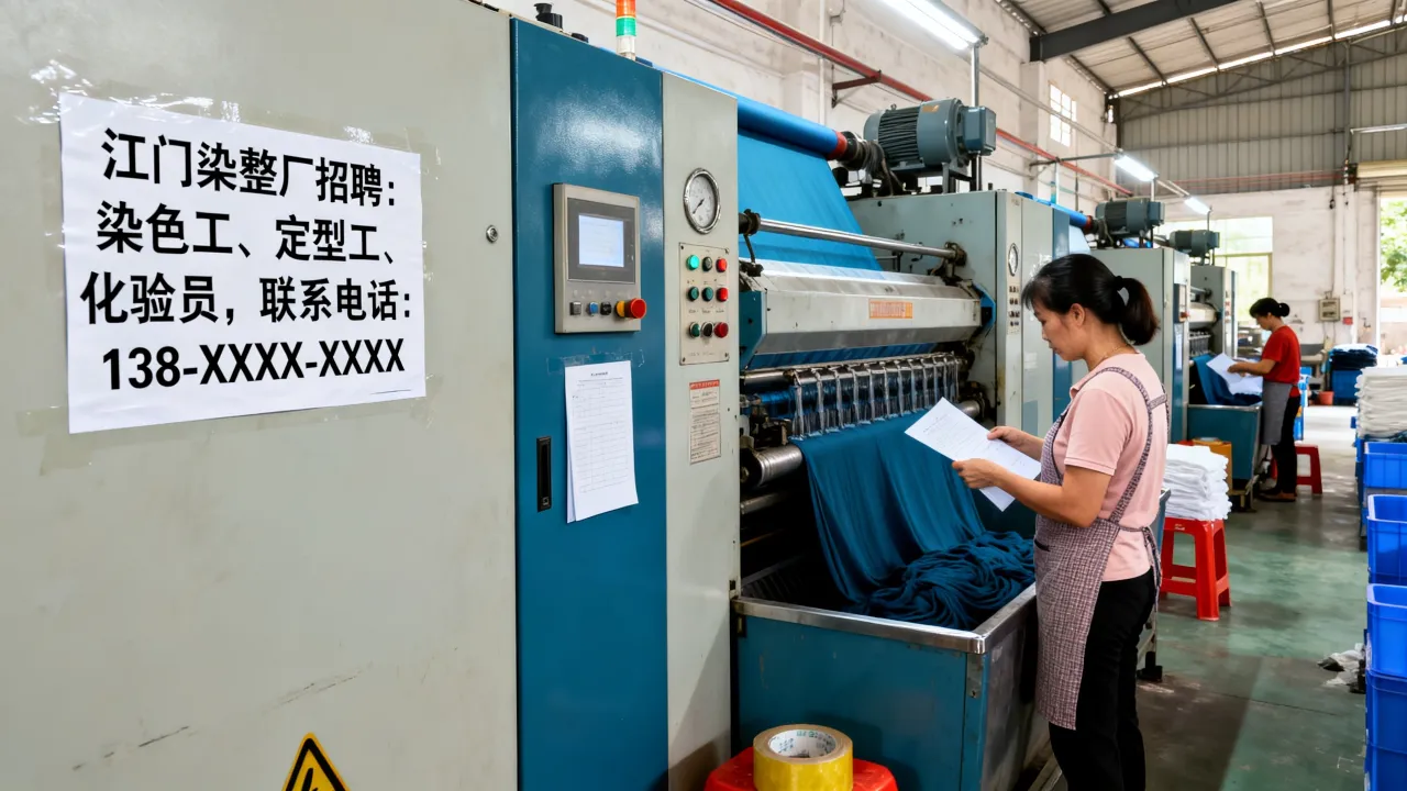 江门染整厂招聘吗,染整厂招工信息哪里找?