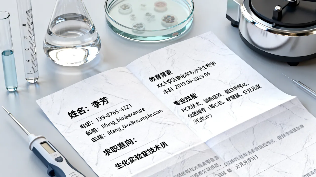 生化部怎么写简历?生化实验室简历模板怎么选-图2 生化部怎么写简历?生化实验室简历模板怎么选-图2