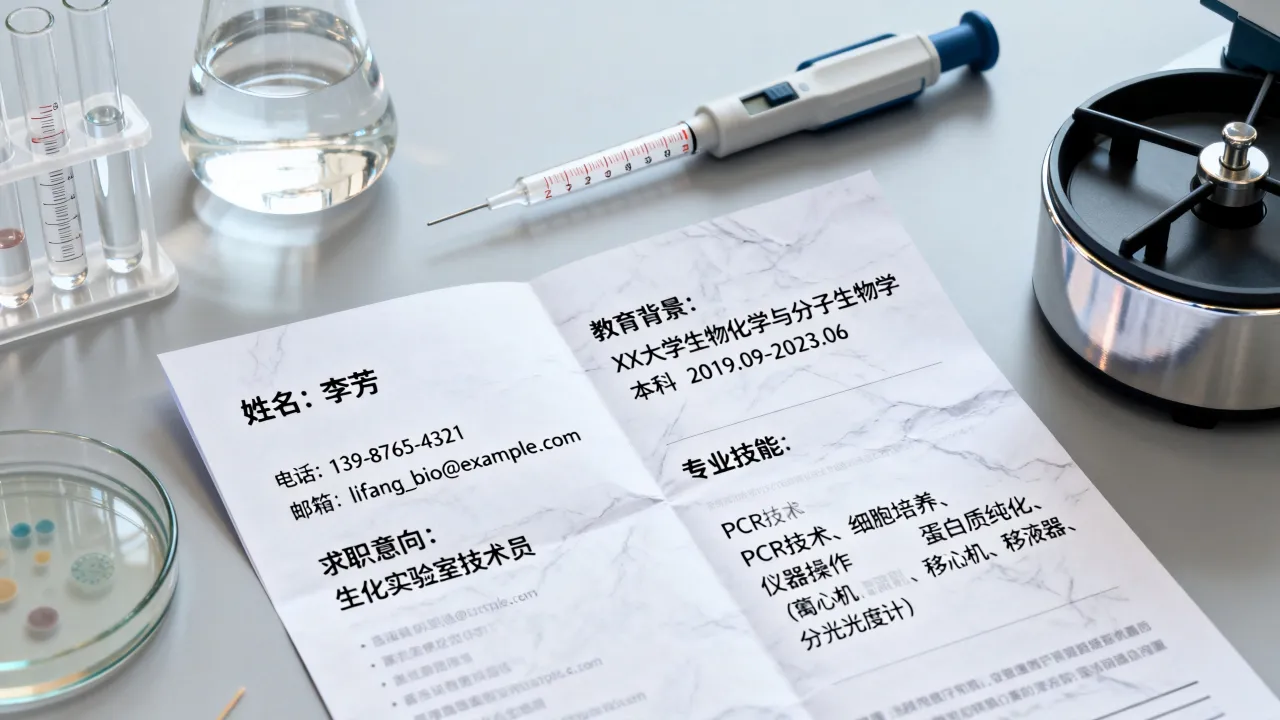 生化部怎么写简历?生化实验室简历模板怎么选-图3 生化部怎么写简历?生化实验室简历模板怎么选-图3