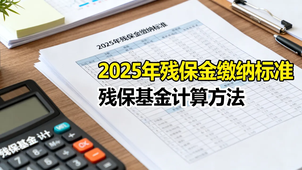 残保基金如何计算,2025年残保金缴纳标准及计算方法