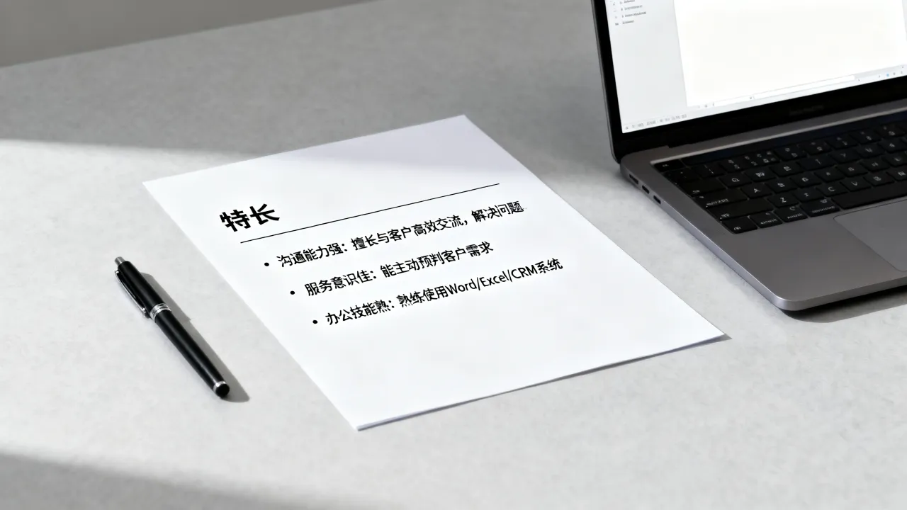 前台客服特长怎么写,简历中特长栏怎么填写?-图2 前台客服特长怎么写,简历中特长栏怎么填写?-图2