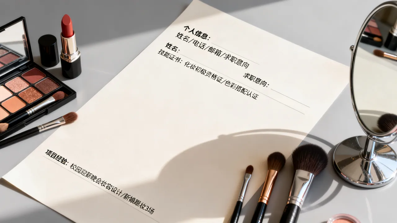彩妆师简历应该怎么写？零基础如何突出优势拿offer