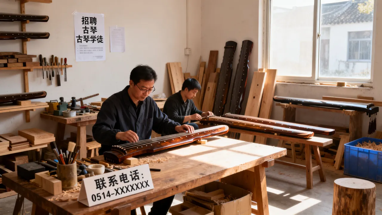 扬州古琴厂招聘学徒是真的吗,古琴学徒怎么应聘-图2 扬州古琴厂招聘学徒是真的吗,古琴学徒怎么应聘-图2
