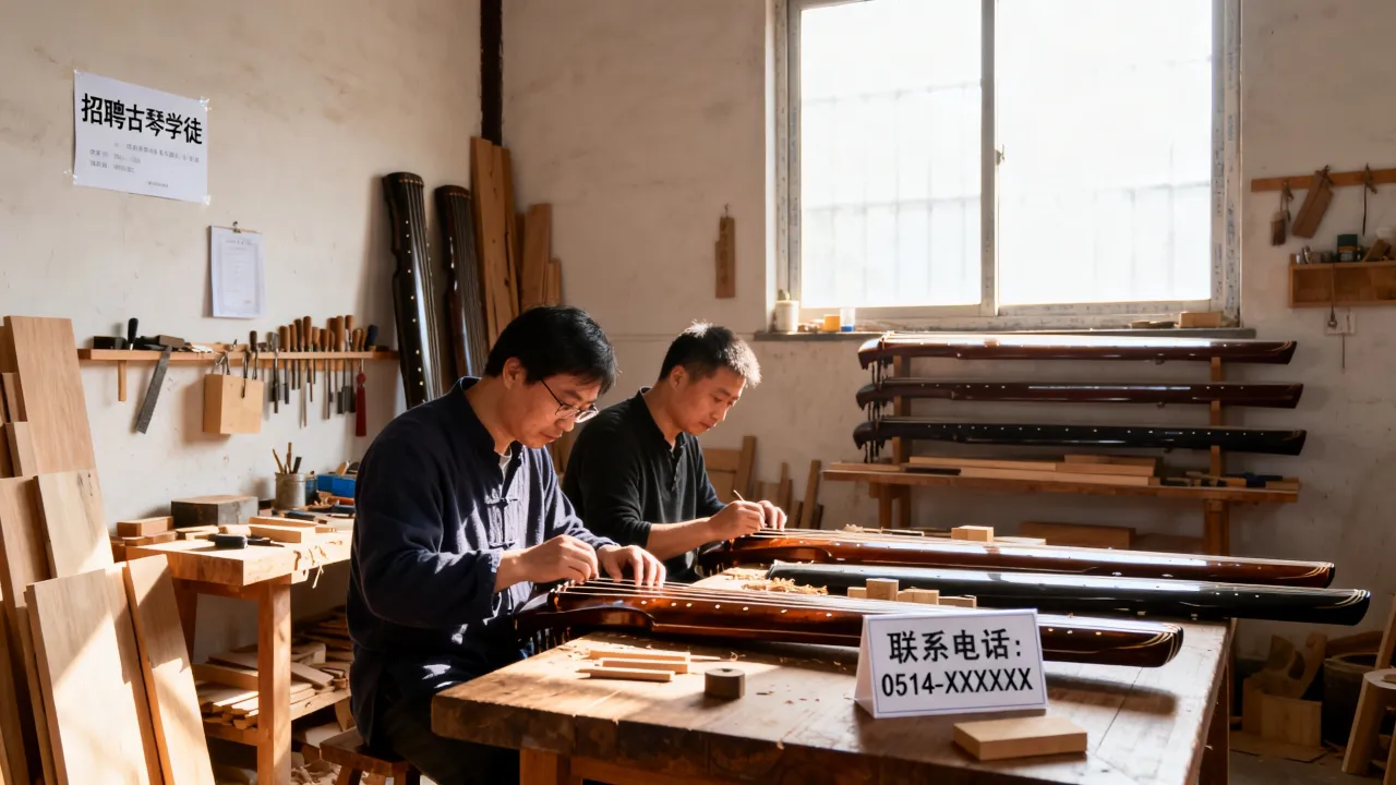 扬州古琴厂招聘学徒是真的吗,古琴学徒怎么应聘-图3 扬州古琴厂招聘学徒是真的吗,古琴学徒怎么应聘-图3