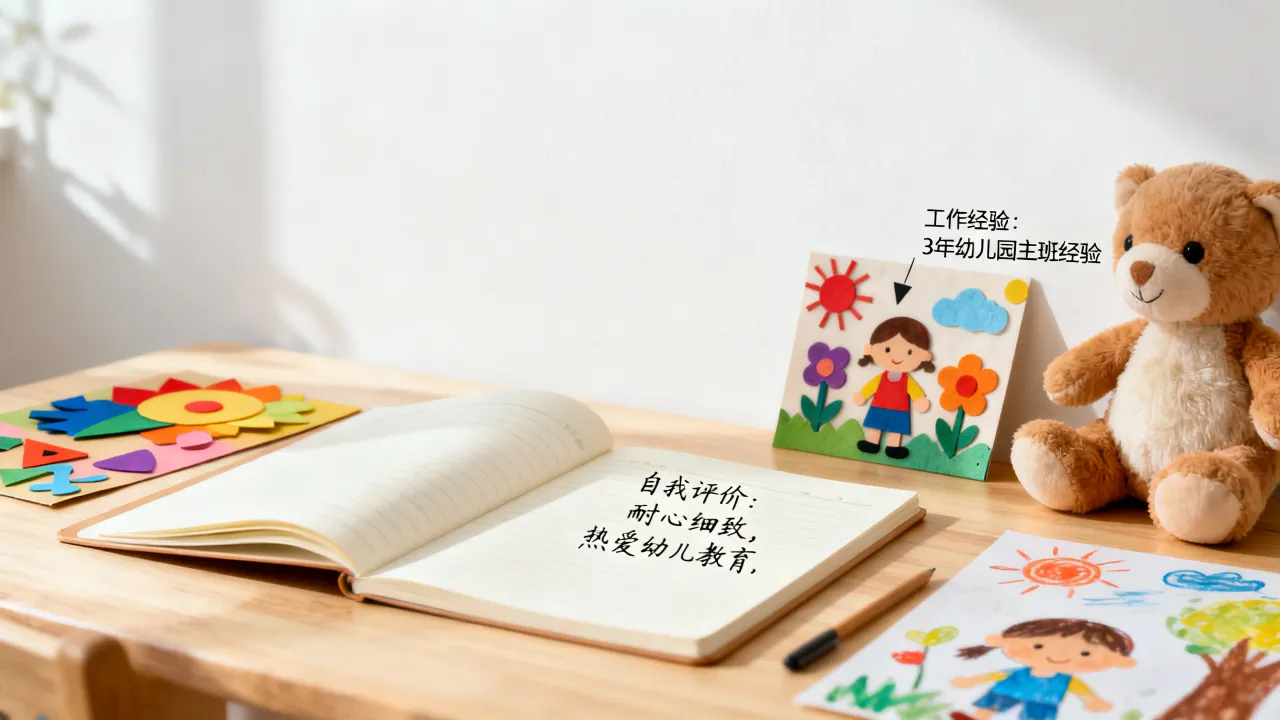 幼师本人简历怎么写,自我评价与工作经验如何突出?-图2 幼师本人简历怎么写,自我评价与工作经验如何突出?-图2