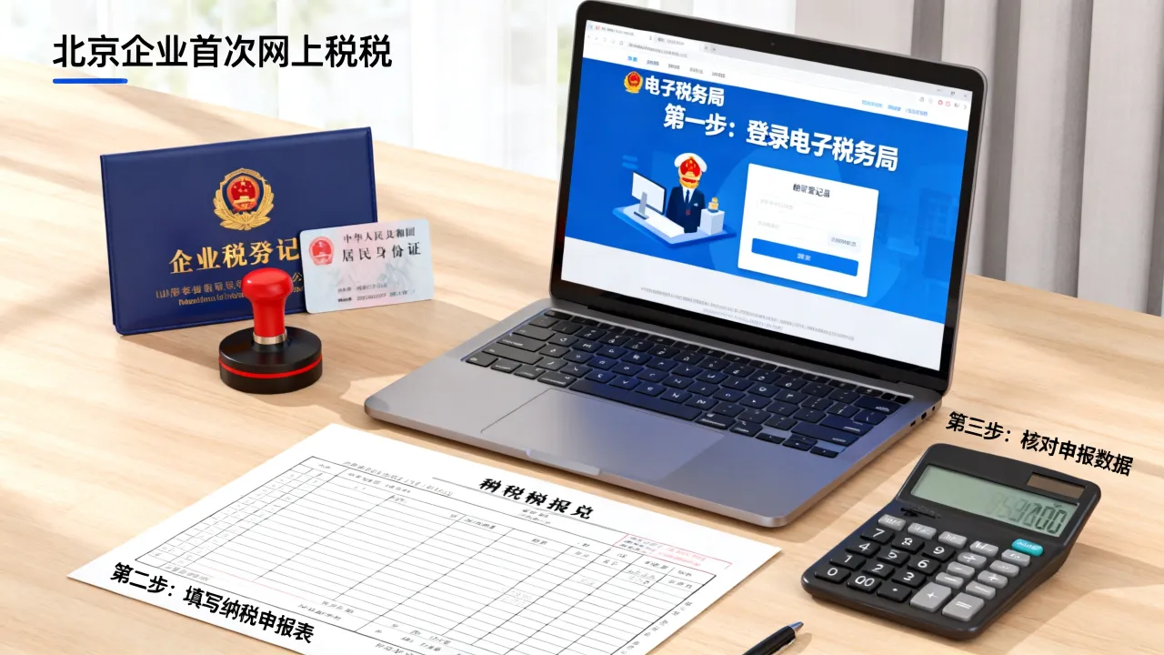北京网上报税流程是什么,北京企业首次网上报税怎么操作-图3 北京网上报税流程是什么,北京企业首次网上报税怎么操作-图3