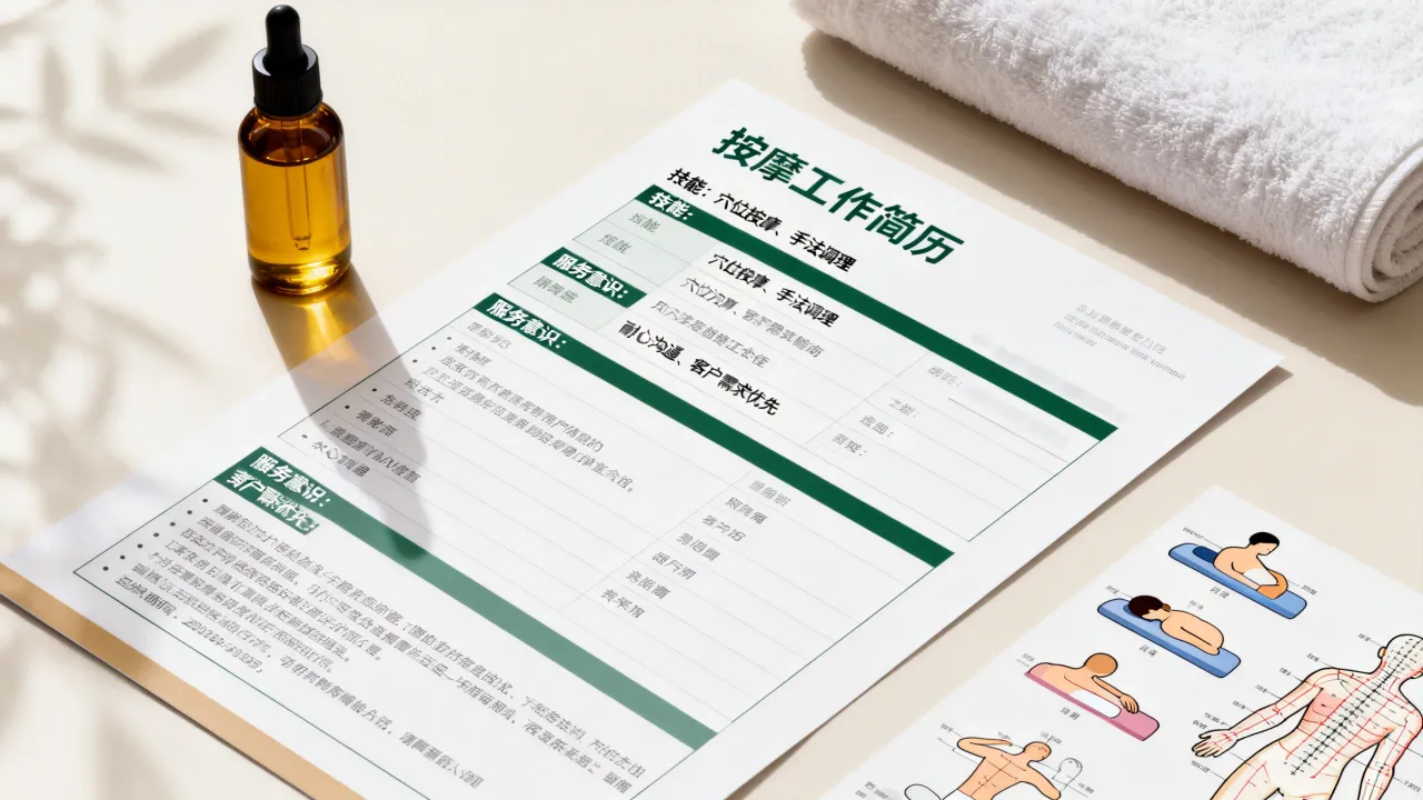 按摩工作简历怎么写，没有经验怎么突出自身优势？-图3