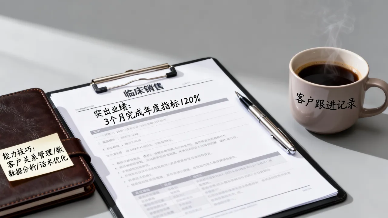 临床销售简历怎么写,有哪些突出业绩与能力的写作技巧?-图1 临床销售简历怎么写,有哪些突出业绩与能力的写作技巧?-图1