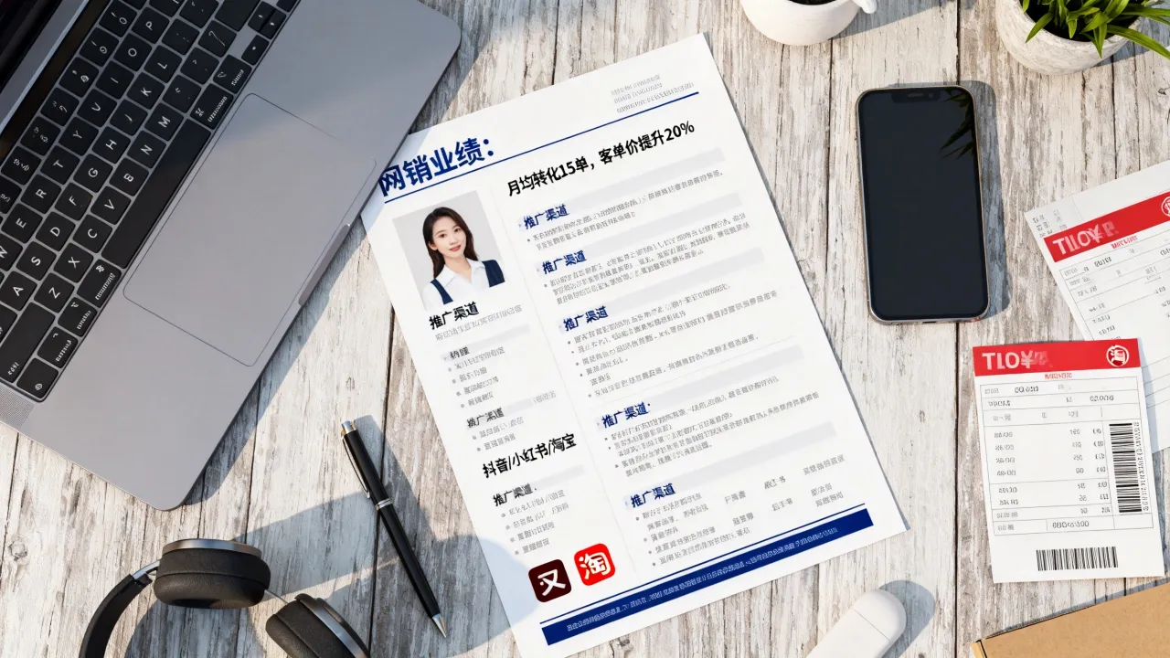 简历网销经验怎么写进个人简历,网销工作经历描述范文