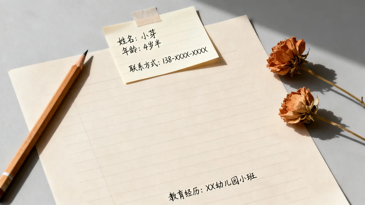 学前简历怎么做,幼儿园入园简历模板在哪里找-图3 学前简历怎么做,幼儿园入园简历模板在哪里找-图3