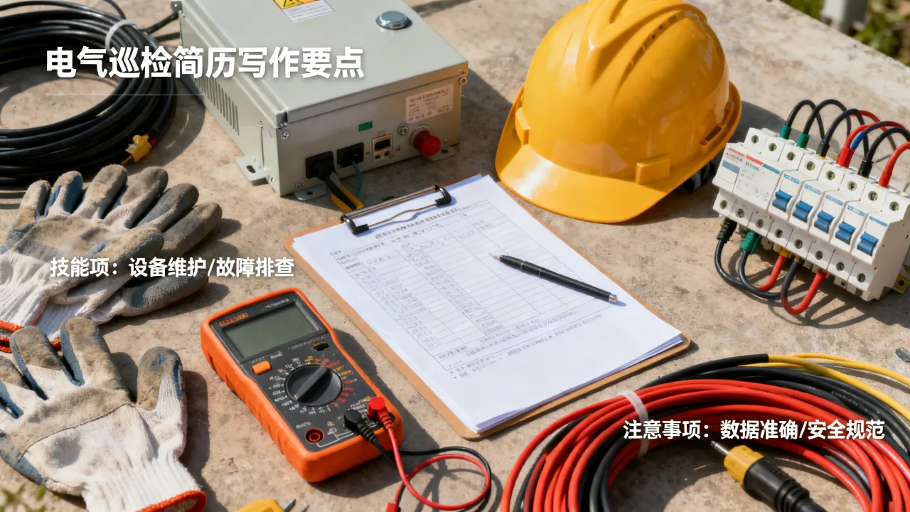 电气巡检简历怎么写,有哪些写作技巧和注意事项?