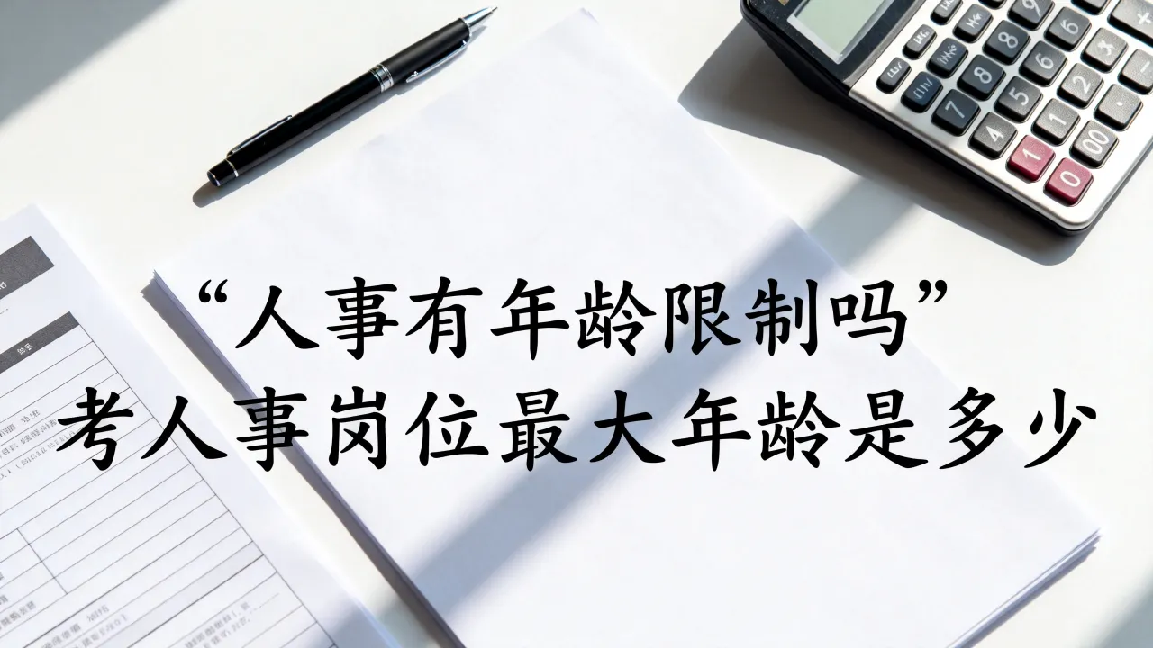 人事有年龄限制吗,考人事岗位最大年龄是多少