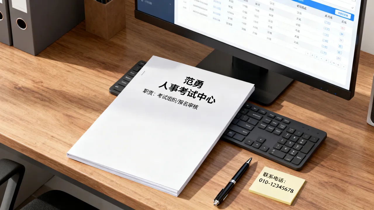 人事考试中心范勇是做什么工作的，怎么联系他