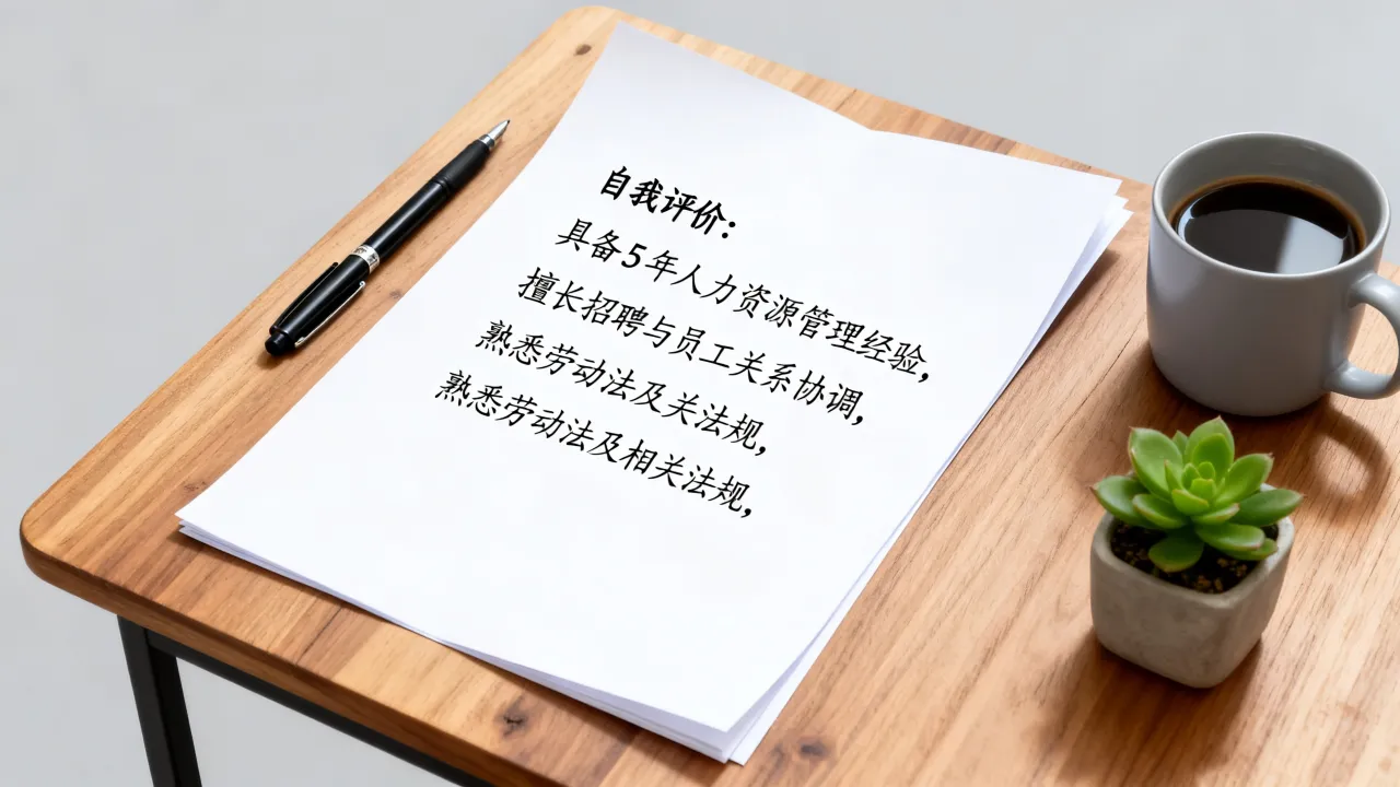 人力应聘简历怎么写,人力资源简历中的自我评价怎么写