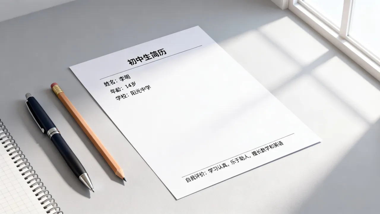 初中简历怎么写,初中生个人简历模板自我评价范文怎么写-图2 初中简历怎么写,初中生个人简历模板自我评价范文怎么写-图2