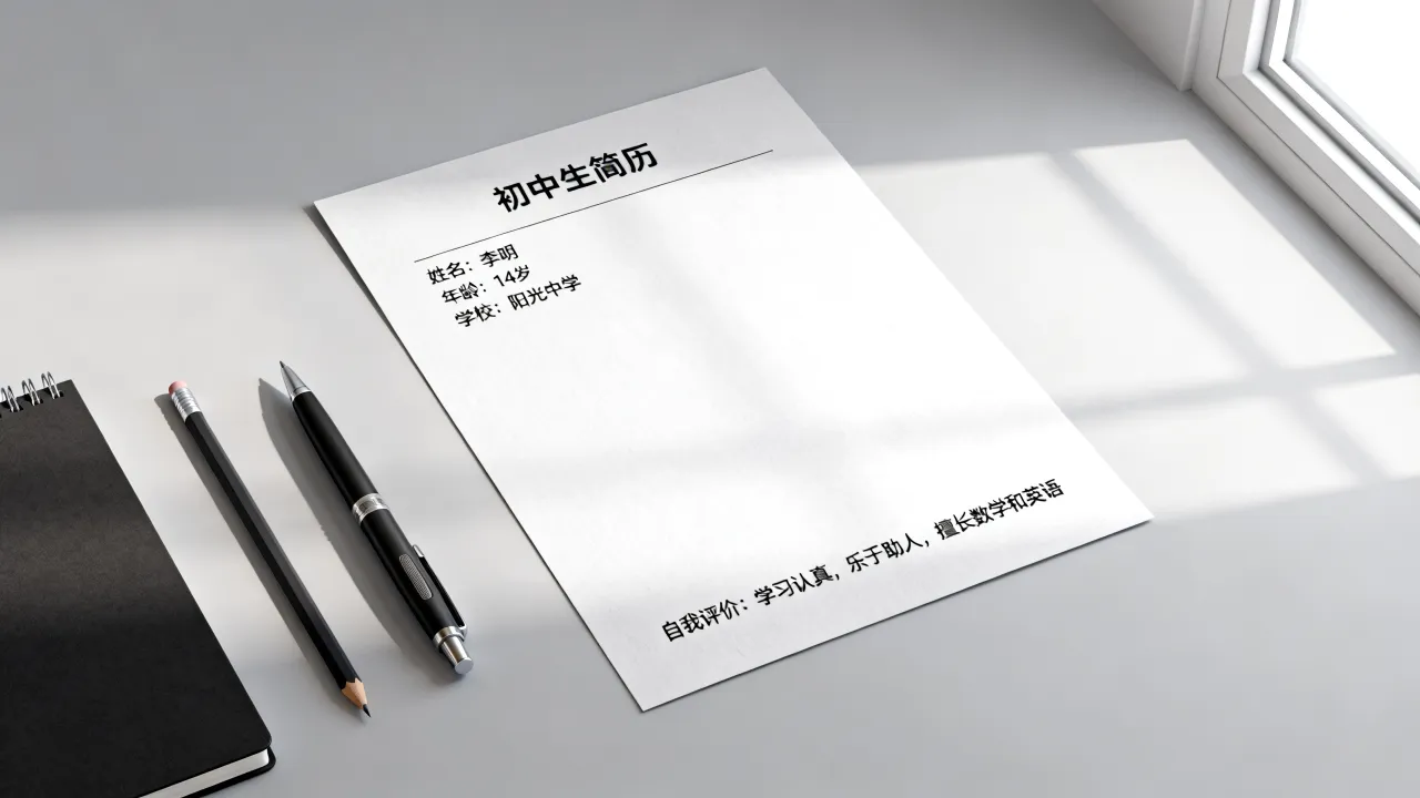 初中简历怎么写,初中生个人简历模板自我评价范文怎么写-图3 初中简历怎么写,初中生个人简历模板自我评价范文怎么写-图3