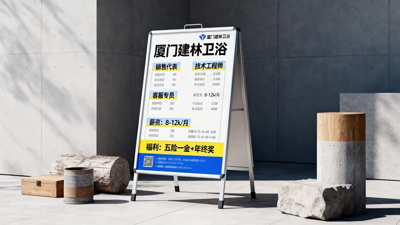 厦门建林卫浴招聘岗位有哪些？薪资待遇怎么样？