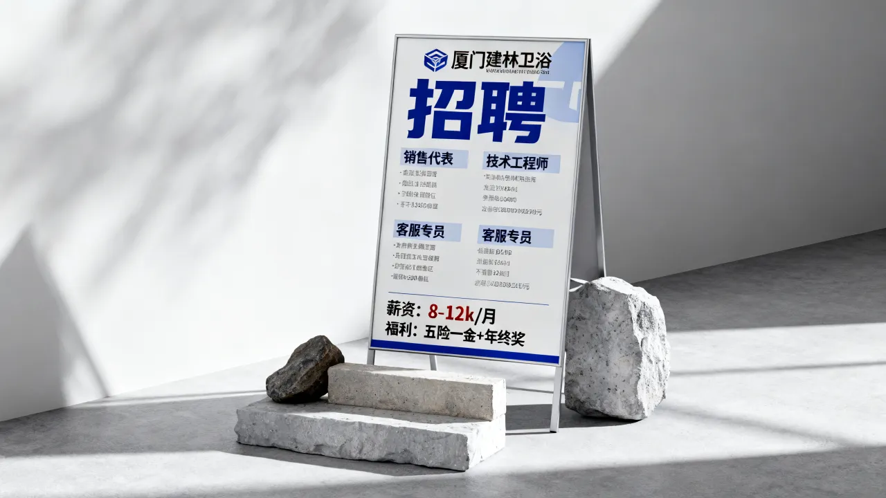 厦门建林卫浴招聘岗位有哪些?薪资待遇怎么样?-图2 厦门建林卫浴招聘岗位有哪些?薪资待遇怎么样?-图2