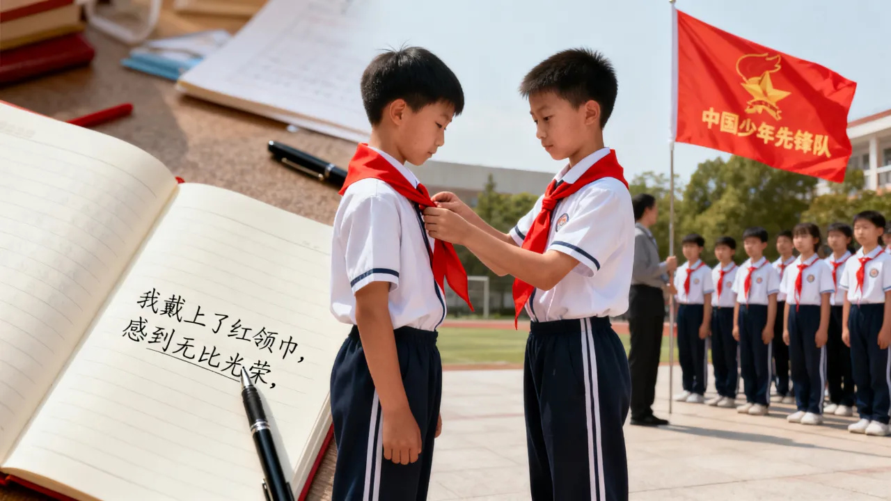 入队日作文怎么写,少先队入队仪式作文范文300字怎么写?-图1 入队日作文怎么写,少先队入队仪式作文范文300字怎么写?-图1