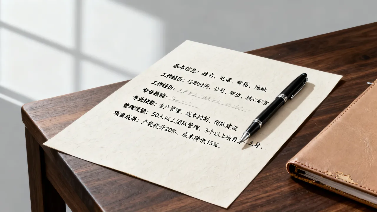 应聘厂长简历怎么写，必备内容和加分项有哪些？-图3