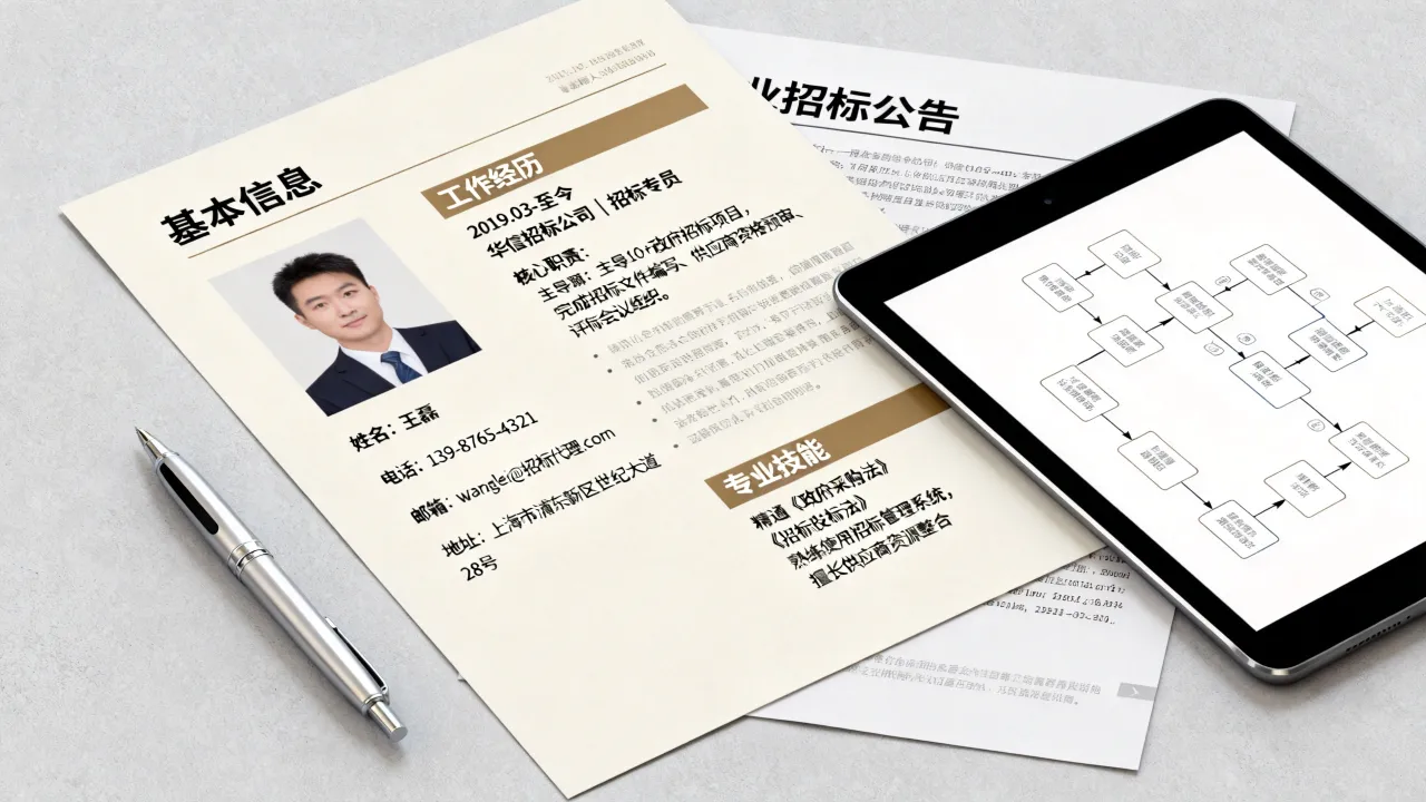 招标人简历怎么写,招标人简历工作经历怎么写-图3 招标人简历怎么写,招标人简历工作经历怎么写-图3