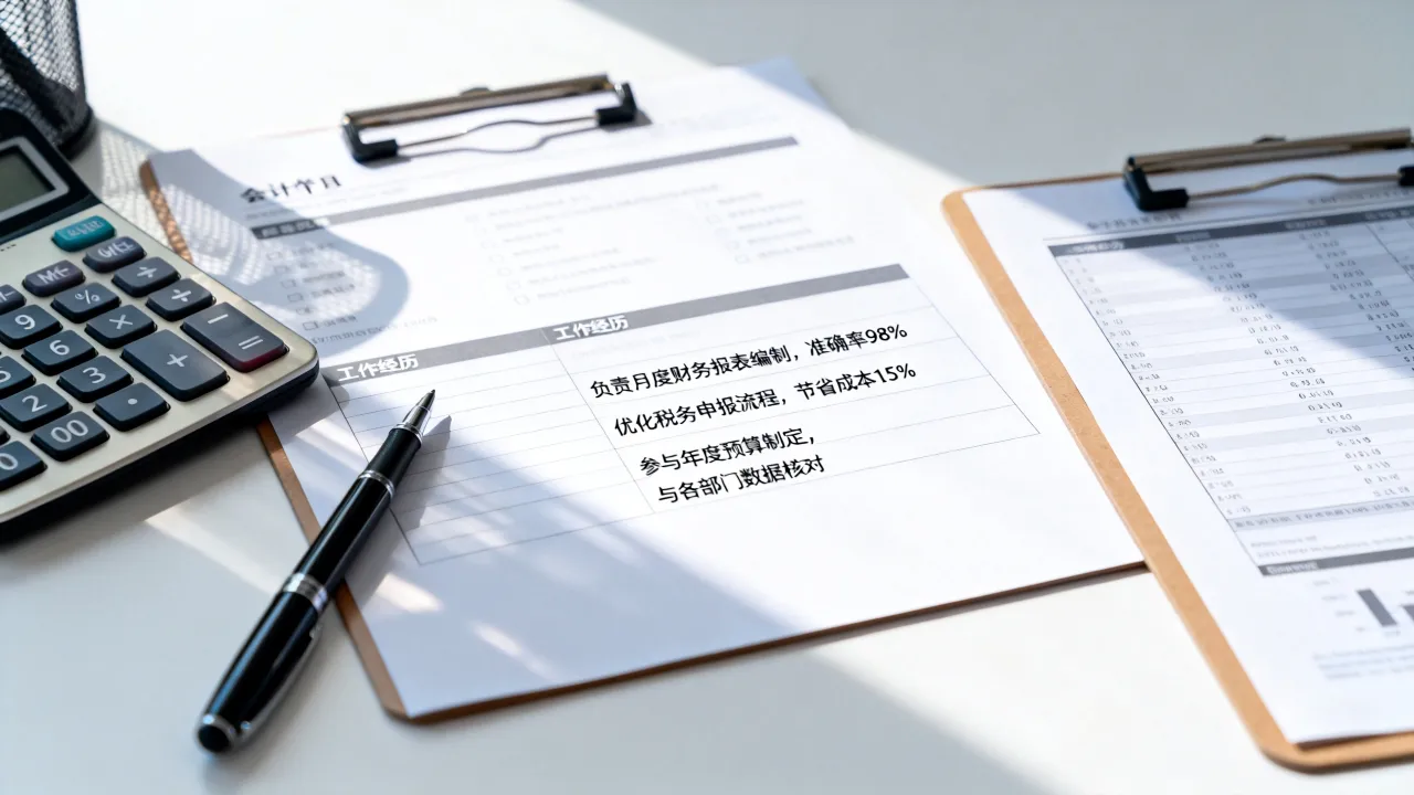 做账会计简历怎么写才能吸引HR?,会计简历工作经历描述技巧-图2 做账会计简历怎么写才能吸引HR?,会计简历工作经历描述技巧-图2