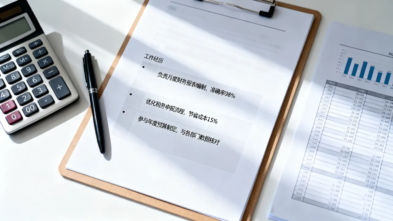 做账会计简历怎么写才能吸引HR?,会计简历工作经历描述技巧-图3 做账会计简历怎么写才能吸引HR?,会计简历工作经历描述技巧-图3