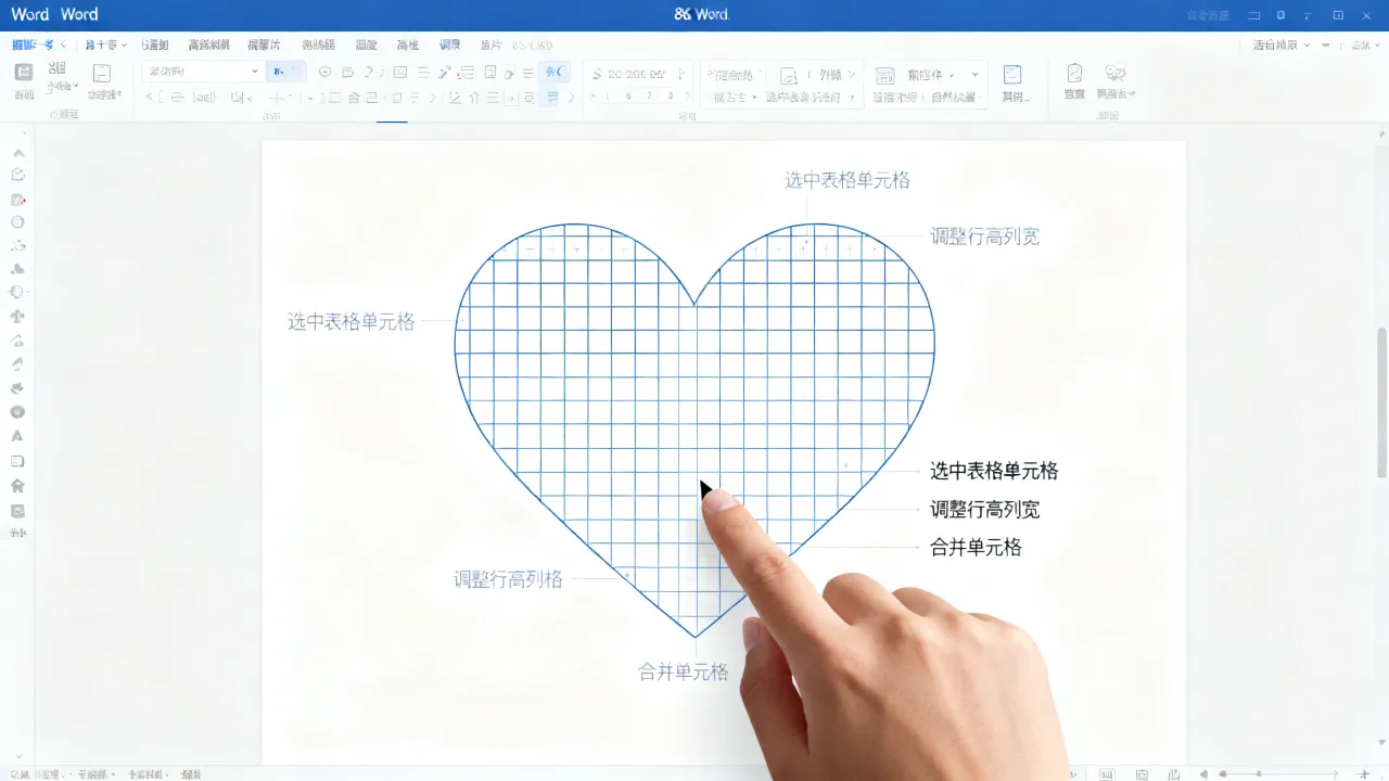 表格心形怎么画,Word表格怎么画爱心形状-图2 表格心形怎么画,Word表格怎么画爱心形状-图2