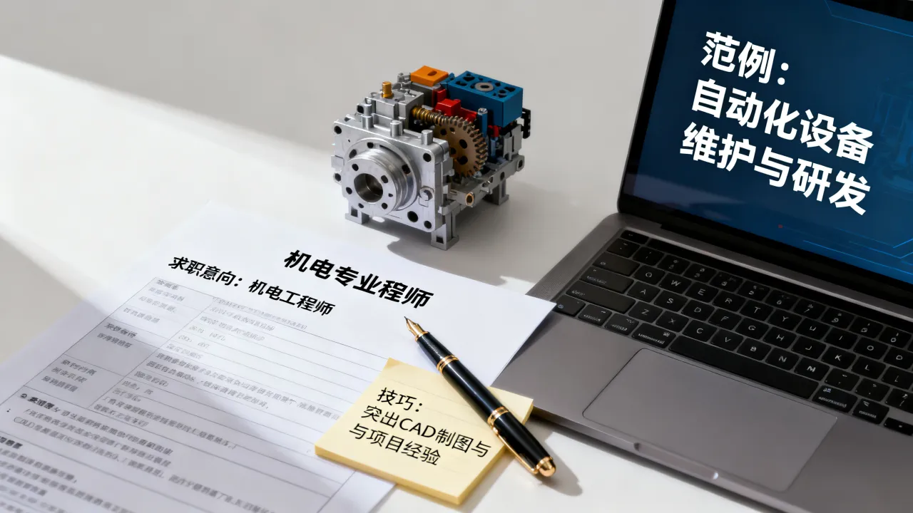 机电意向岗位怎么写?机电专业求职意向填写范例与技巧-图2 机电意向岗位怎么写?机电专业求职意向填写范例与技巧-图2