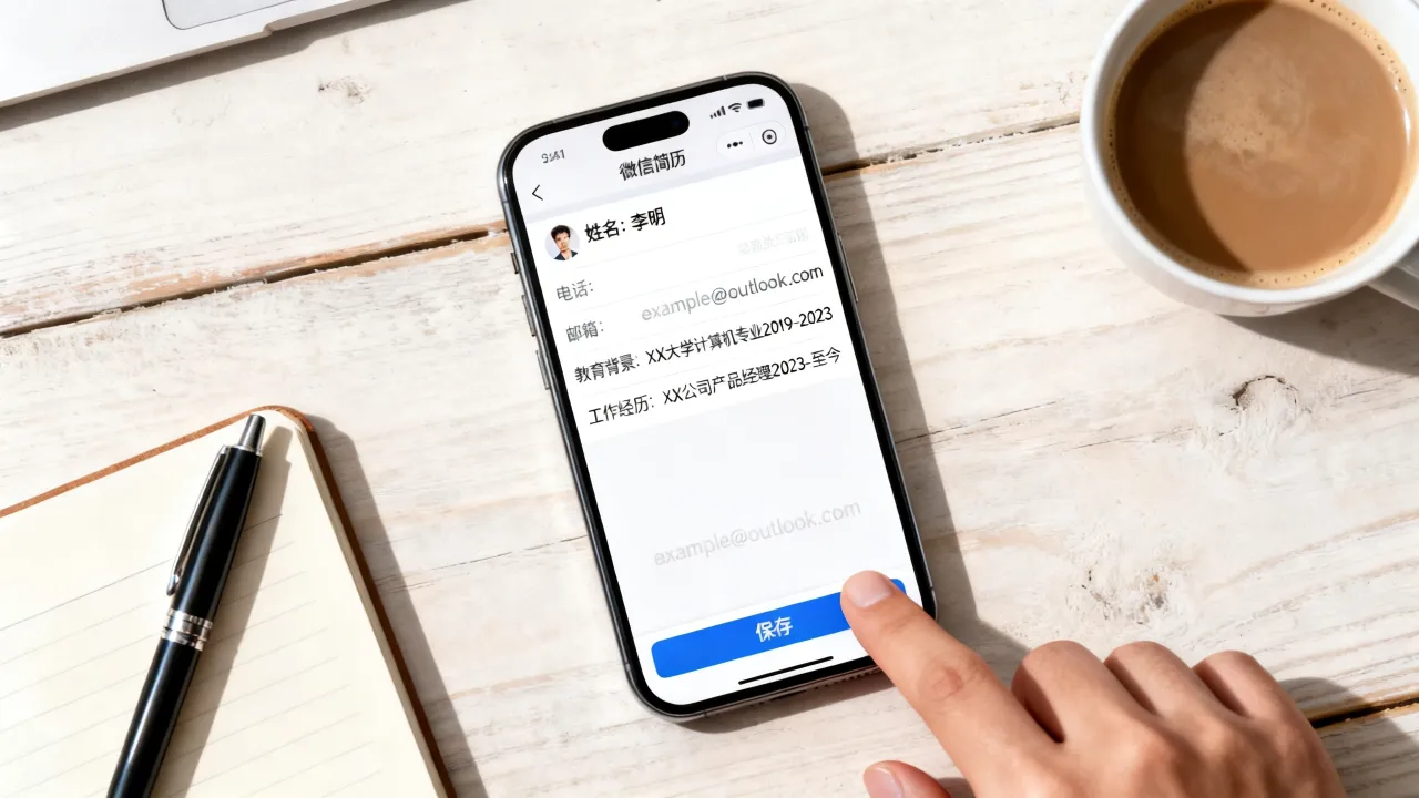 微信简历怎么编辑,如何在微信上制作个人简历模板