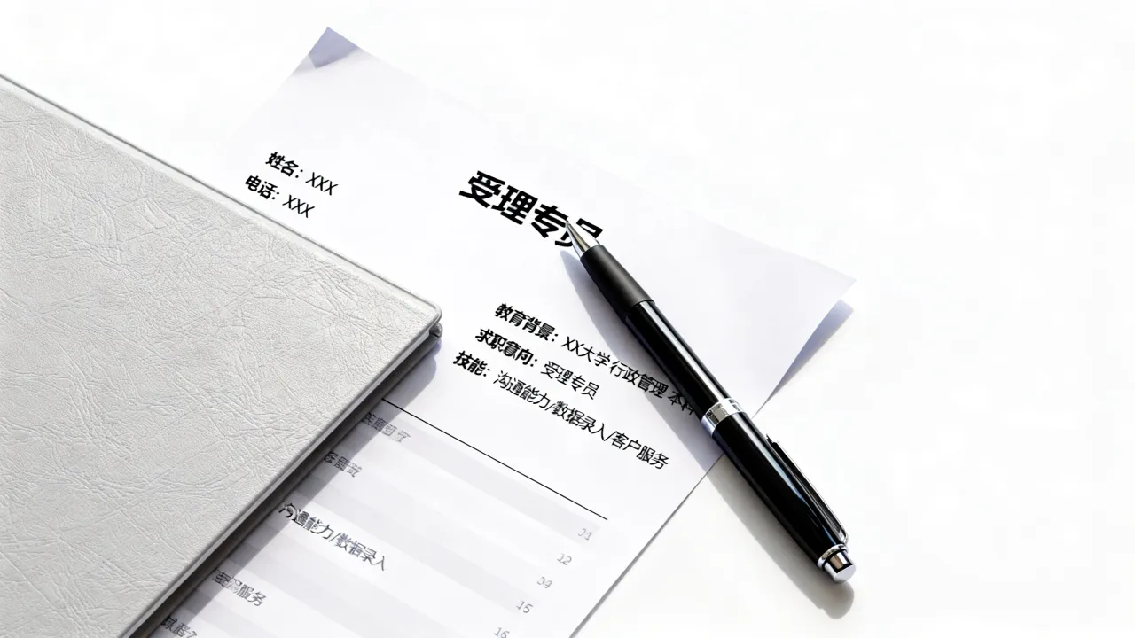 受理专员简历怎么写?零经验如何突出优势?-图3 受理专员简历怎么写?零经验如何突出优势?-图3