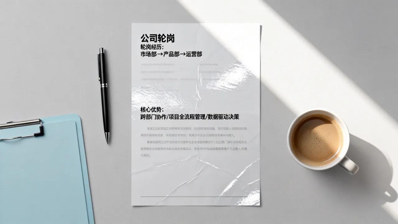 公司轮岗简历怎么写，公司内部轮岗简历怎么写才能突出优势？-图1