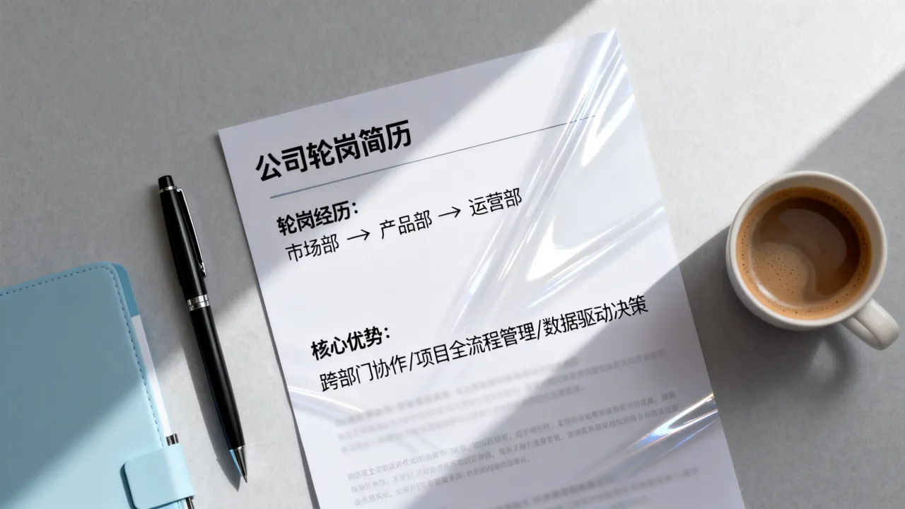 公司轮岗简历怎么写，公司内部轮岗简历怎么写才能突出优势？-图2