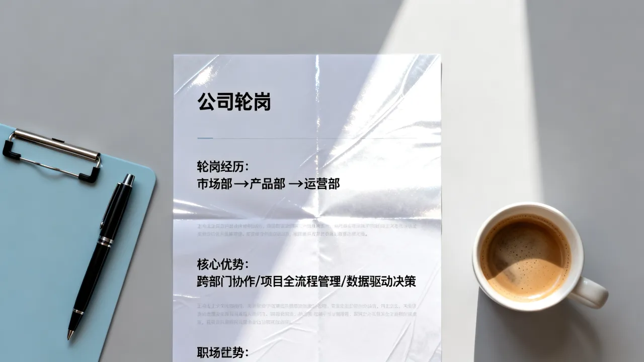 公司轮岗简历怎么写，公司内部轮岗简历怎么写才能突出优势？-图3